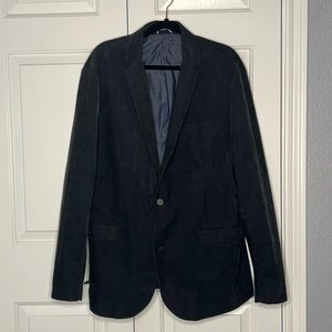 Celio Mens Corduroy Dark Gray Blazer Size XXL‎